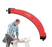 Guida di instradamento degli angoli - Modelli di raggio degli angoli arrotondati, guida di instradamento in lega di alluminio | Maschera per raggio d'angolo della tavola del router, modello