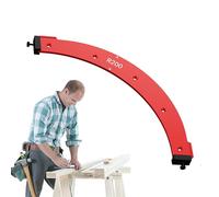 Guida di instradamento degli angoli - Modelli di raggio degli angoli arrotondati, guida di instradamento in lega di alluminio | Maschera per raggio d'angolo della tavola del router, modello