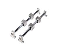 Guida di movimento lineare in miniatura, 2 pezzi asse lineare + 4 pezzi blocchi di scorrimento del cuscinetto lineare + 4 pezzi morsetto di supporto per binario lineare di precisione (1000 mm)