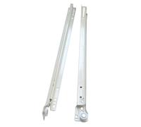 guida di scorrimento del cassetto in acciaio inossidabile, Un set di binari scorrimento for cassetti in acciaio con montaggio laterale inferiore, for impieghi gravosi(12inch-length30cm)