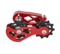 Guida di tensionamento catena per biciclette regolabile da 8 velocità a 12 velocità, uso pratico (rosso)