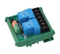Guida DIN 2 canali per modulo scheda relè con MPA elettromagnetico per relè, ingresso bobina 5V 12V 24V CC, commutazione 10A 250VAC 30VDC, terminale a vite NPN PNP comune, (12v)