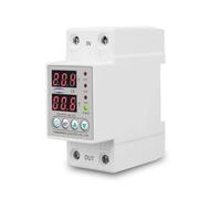 Guida DIN 230V dispositivo di protezione da sovratensione e sottotensione regolabile relè di protezione monitoraggio limite corrente 40A 60A 80A 100A(L N 230V 100A)