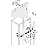 Guida DIN Abb standard per quadri L800 mm PDRS0800
