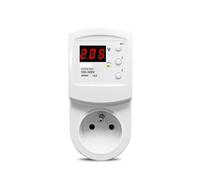 Guida DIN FR + EU Presa di protezione da sovratensione e sottotensione domestica 230VAC con PE for frigorifero condizionatore d'aria
