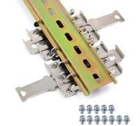 Guida DIN Kit - LNSYSNS 2 Pezzi Adattatore per Guida Din, Guida DIN 200 x 35mm con 12 Viti - Per il Fissaggio di Circuiti Stampati o Quadri Elettronici