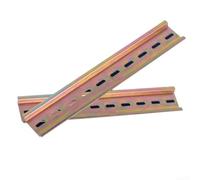 Guida DIN scanalata in acciaio da 20 cm, confezione da 2 pezzi per | Lunghezza 20 cm, larghezza 35 mm, struttura in acciaio, adatta per interruttori, relè, contattori, facile montaggio a vite