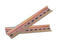 Guida DIN scanalata in alluminio 2 pezzi 10 cm e 50 cm lunghezza 35 mm larghezza 7 5 mm altezza per una gestione efficiente del circuito (20 cm)