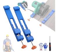 Guida for sega circolare, guida di base regolabile for macchina da taglio, progettata appositamente for tagli di precisione e lavori di fresatura(2SET)