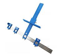 Guida for trapano Manicotto Hardware for armadio Jig Drawer Pull Perforazione del legno Strumento for punzonatura for mobili(ABS Imperial Blue)