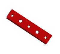 Guida for troncatura professionale a T, guida for troncatura a T in lega di alluminio, lunghezza 100 mm, fessura for fissaggio a vite a forma di T for lavorazione del legno, 1 pezzo (rosso, 0)(Red,1)