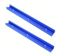 Guida for troncatura professionale con scanalatura a T, 2 guide for troncatura in lega di alluminio da 500 mm, guida a T con profilo a doppio taglio con fori di montaggio preforati