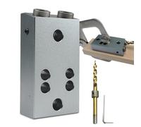 Guida Fori Diritti - Utensili Manuali In Metallo Stabile | Utensili Manuali da Lavorazione Legno - Per Laboratorio Taglio Angoli E Bordi Fresatura E Scanalatura Casa E Garage