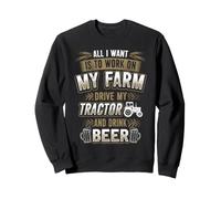 Guida Il Mio Trattore Funny Farmer Farming Felpa