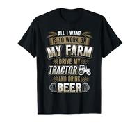 Guida Il Mio Trattore Funny Farmer Farming Maglietta