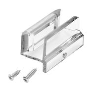 Guida inferiore per porta scorrevole della doccia (superiore appesa), canali da 3/8", adatta per porte in vetro da doccia spesse 0,95 cm, guida in plastica per porta doccia (1 pezzo)