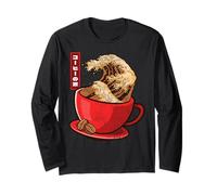 Guida La Grande Ondata Di Caffè! Inizia La Tua Giornata Maglia a Manica