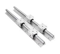 Guida Lineare, 1 Set SBR12 12mm Guida Lineare Lunghezza 300mm 400mm 500mm 600mm 700mm 800mm Con 2 Pezzi SBR12UU Cuscinetto Parte Cnc(300mm)