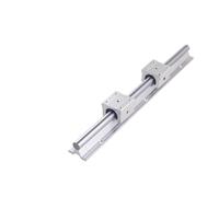 Guida lineare 2 pezzi di guida lineare da 20 mm da 300 a 1500 mm completamente supportata con blocco cuscinetto SBR16UU, parte CNC(2 Rails 4 SBR20UU,800mm)