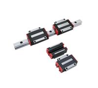 Guida lineare, 2pcs Linear Guide Square + CNC Engraving HGH15CA HGW15CC Domestic Milling Machine,per camper(HGR15-100mm)