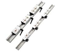 Guida lineare 47mm SGR20N Pattino a rulli 1 blocco SGB20N e 1 guida SGR20N Lunghezza 100-1000mm Pattino for lavorazione del legno(SGB20N-5 LOCK,600mm)