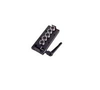 Guida lineare a doppio asse incorporata nera 46mm SGR15 Binario di scorrimento SGB15 Blocco Macchinari for la lavorazione del legno Asse ottico Pista fotografica(SGB15-5UU lock Block)