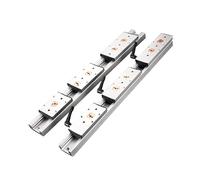 Guida lineare a doppio asse integrata 1/2 pezzi SGR10 + SGB4 100-1500 mm Guida scorrevole a rulli Profilo in alluminio for macchinari for la lavorazione del legno(150mm)
