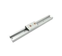Guida lineare a doppio asse integrata in argento da 70 mm SGR25, binario da 100 mm a 1150 mm + 1 cursore a blocco SGB25, parti CNC for lavorazione del legno(350mm)