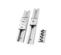 Guida lineare centrale a doppio asse integrata SGR20N Lunghezza 1200-2550 mm + SGB20N-3/4 guida scorrevole for router CNC(Silver,2350MM)