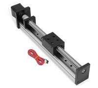 Guida lineare con lunghezza effettiva di 200 mm con guide lineari quadrate, vite a sfere SFU1605 con motore passo-passo Nema 17 per parti di router CNC fai da te, attuatore lineare XYZ (dimensioni: