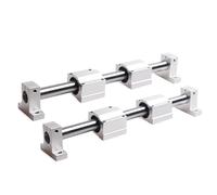 Guida lineare da 12 mm, albero + alloggiamento for cuscinetto SCS12UU + morsetto for guida SK12 for router CNC fai te, fresatrici e torni(SCS16UU,600mm)