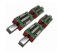 Guida lineare HGR25 da 2 pezzi con cursori da 4 pezzi, lunghezza staffa: 1200-2500 mm, utilizzata principalmente for sistemi di movimento su rotaia, parti della stampante 3D, CNC, ecc.(HGH25CA,1300mm)