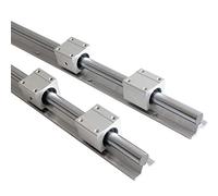 Guida lineare professionale 2 pezzi SBR12/16/20 20 mm lunghezza 300-1500 guida completamente supportata con blocco cuscinetto SBR20UU parte CNC(2 Rails 4 Sbr12uu,800mm)