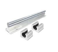 Guida lineare professionale da 10 mm 2 pezzi SBR10 200/300/450 + 4 SBR10UU Blocchi con cuscinetti a sfere for albero CNC(300mm)