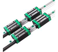 Guida lineare quadrata HGR20 2 pezzi + blocco HGH20CA + vite a sfere SFU1605 con dado + alloggiamento BBKF12 + attuatore lineare(HGR20-300 1605-300)