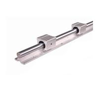 Guida lineare Supporto for guida lineare 2 pezzi + cuscinetto a blocchi 4 pezzi + estremità della vite a sfere lavorata + alloggiamento del dado + set di giunti(1605-300 SBR20-300)