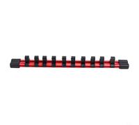 Guida organizer per prese, in plastica ABS, per prese da 1/4, 3/8 e 1/2", guida scorrevole a clip per prese SAE e metriche (centrale)