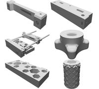 Guida Parallela e Compasso per Fresatrice Bosch GKF 12V Rifilatore Stampa3D