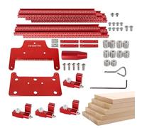 Guida Parallela per a Via,Guida Allungabile In Lega Di Alluminio Per - Via Slider Assistente per Strumenti di Lavorazione Lavorazione Carpenteria Tavole Calibrazione Mortassa