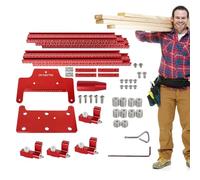 Guida Parallela Per Lavorazione Legno,Binario Scorrevole Parallelo in Lega di Alluminio | Accessori Assistente Taglio Falegnameria Per Costruzione Mobile Giunzione Pannelli Legno