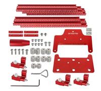 Guida Parallela per su Ferrovia - Accessorio Di Guida Parallela Scorrevole In Alluminio | per Assemblaggio di Pannelli e Falegnameria per Lavoro del Mobili