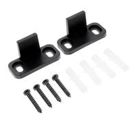 Guida Pavimento per Porta Scorrevole Armadio, 2 Set Neri | Plastica, per Porte e Kit Rotelle, Riduce L’urto e Resta Salda sulla Rotaia