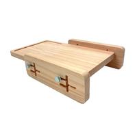 Guida Per Affettare Il Pane - Da Taglio In Legno 27x18x6 Cm | Strumento Per Affettare Il Pane Regolabile, Guida Per Coltello Orizzontale Con Vassoio Per Briciole | Pratico Gadget Da Cucina Per