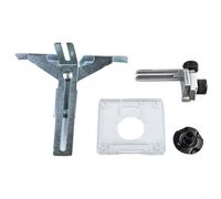 Guida per bordi del router per 3709/3710, attacco per tagliabordi con guida dritta per bordi, accessorio per macchina da taglio, staffa per ruota guida e piastra di base del router (4 pezzi/set)