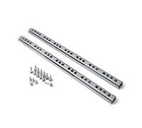 Guida per cassetti 246 x 17 mm, 1 coppia, con cuscinetto a sfera, lunghezza 246 mm, larghezza della scanalatura 17 mm, guida a estrazione parziale con fermo, guida a estrazione in acciaio zincato