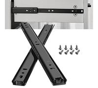 SAGIDAR Guida per Cassetti Cucina, Guide Scorrevoli 20cm-50cm, 2 Pezzi Telescopiche Guida, Cuscinetto A Sfera, Montaggio Laterale, Solide E Robuste, Acciaio Guide Stiramento A Due Sezioni