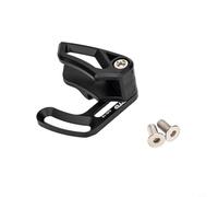 Guida per catena di tipo E, montaggio diretto per mountain bike, 1 pezzo, alluminio CNC 7075 con inserto in nylon, supporto catena 30-40T rotondo/30-38T ovale, costruzione leggera 16 g (nero)