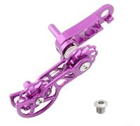 Guida per catena in lega robusta per mountain bike, 11 denti, in metallo, per una maggiore stabilità di guida (viola)
