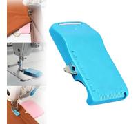 Guida per cucire e Ripper, guida poligonale multifunzionale per orli con scala integrata e tagliacuciture retrattile, accessori da cucito universali per sartoria e trapuntatura (blu, 1 pezzo)