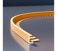 Guida per cuciture per piastrelle Installat, 90 cm, 3 pezzi, protezione flessibile in alluminio, anticorrosione, facile da installare, pratica per piastrelle (Opt 5, 12 mm)